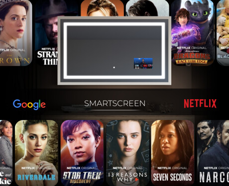 Rechthoekige LED badkamerspiegel met FrameLine lijst L15 #6