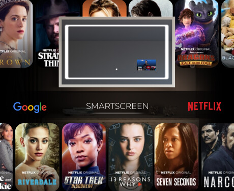 Rechthoekige LED badkamerspiegel met FrameLine lijst L61 #6