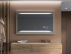Rechthoekige LED badkamerspiegel met FrameLine lijst L75 #12