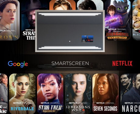 Rechthoekige LED badkamerspiegel met FrameLine lijst L75 #6