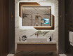Moderne badkamer spiegel met led-verlichting - Retro