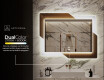 Moderne badkamer spiegel met led-verlichting - Retro #11