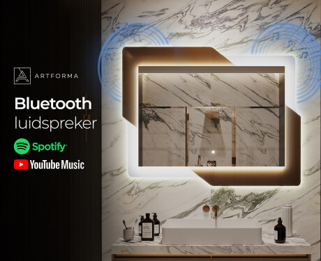 Moderne badkamer spiegel met led-verlichting - Retro #7
