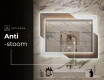 Moderne badkamer spiegel met led-verlichting - Retro #8