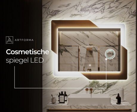Moderne badkamer spiegel met led-verlichting - Retro #10