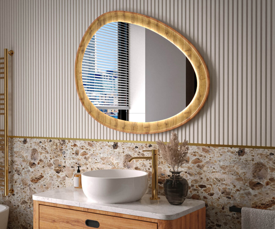 MIRROR-1 Ingelijste Vanity Spiegel/Badkamer muur Decoratieve