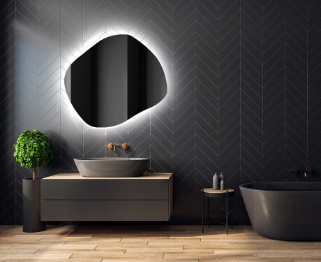 LED Badkamerspiegel in Onregelmatige Vorm R221 #2
