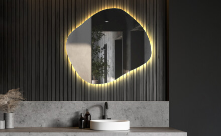 Decoratieve spiegel met verlichting LED R221