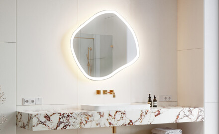 LED Badkamerspiegel in Onregelmatige Vorm R222