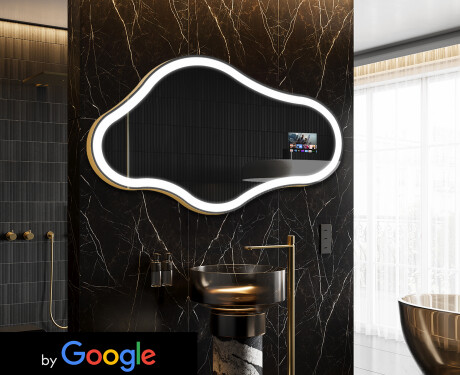 Onregelmatige Spiegel badkamer LED SMART C222 Google