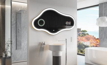 Onregelmatige Spiegel badkamer LED SMART C222 Google