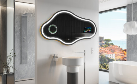 Onregelmatige Spiegel badkamer LED SMART C223 Google