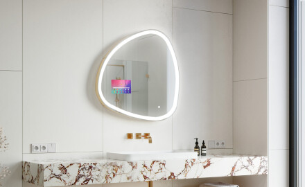Onregelmatige Spiegel met verlichting LED SMART J222 Google