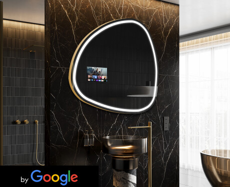 Onregelmatige Spiegel met verlichting LED SMART J223 Google