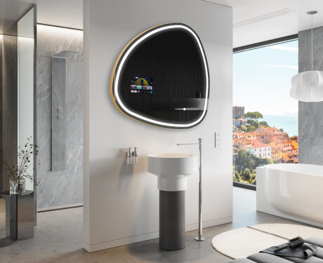 Onregelmatige Spiegel met verlichting LED SMART J223 Google #9