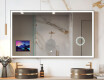 Slimme LED Badkamerspiegel met Displine Apple L01 Frame