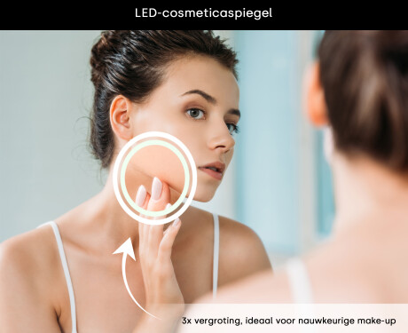 Slimme LED Badkamerspiegel met Displine Apple L01 Frame #6