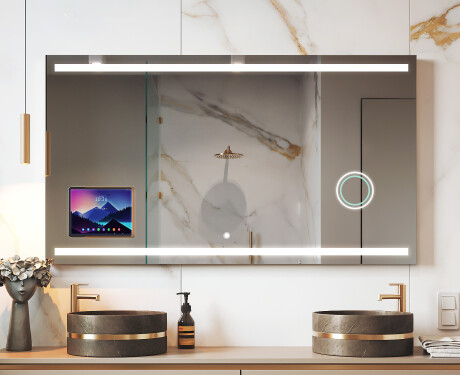 Slimme LED Badkamerspiegel met Displine Frame - Apple L09