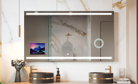Slimme LED Badkamerspiegel met Displine Frame - Apple L09