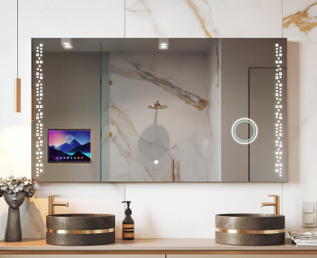 Modern LED Spiegel met iPad Displine L38 Frame
