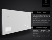 Badkamerspiegel met verlichting LED SMART L01  Apple #5
