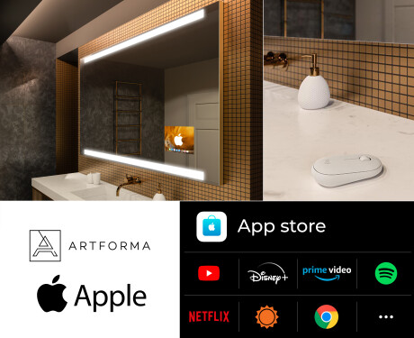 Badkamerspiegel met verlichting LED SMART L47 Apple #2