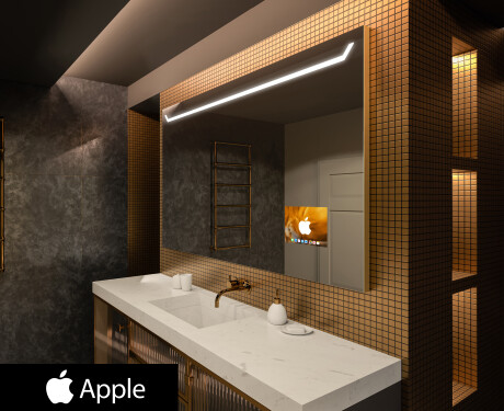 Badkamerspiegel met verlichting LED SMART L128 Apple #1
