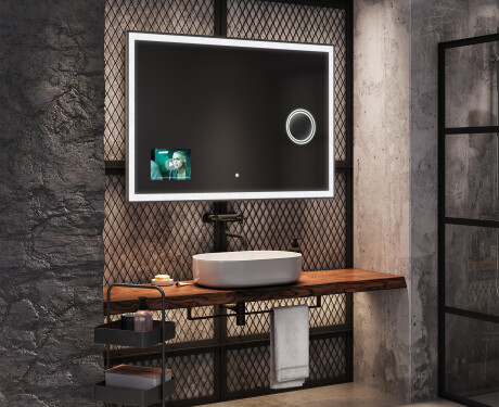 Moderne smart badkamer spiegel met led-verlichting L01  google-serie #6
