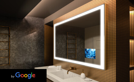 Moderne smart badkamer spiegel met led-verlichting L01  google-serie