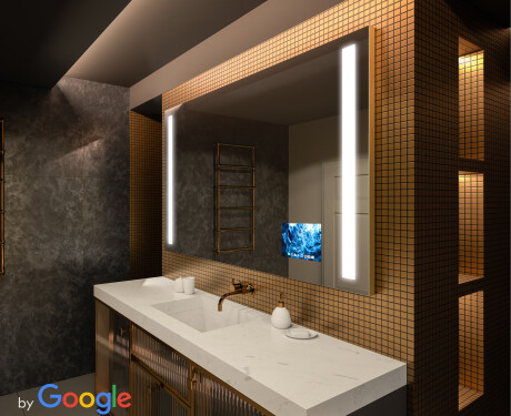 Moderne smart badkamer spiegel met led-verlichting L02  google-serie