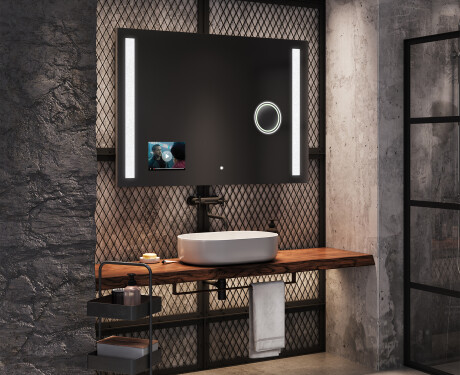 Moderne smart badkamer spiegel met led-verlichting L02  google-serie #6