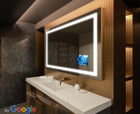 Moderne smart badkamer spiegel met led-verlichting L15  google-serie