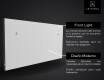 Moderne smart badkamer spiegel met led-verlichting L15  google-serie #11