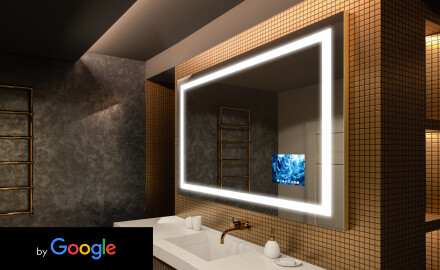 Moderne smart badkamer spiegel met led-verlichting L15  google-serie