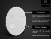 Ronde Spiegel badkamer LED SMART L153 Apple #2