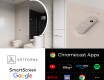 Halfcirkel Spiegel badkamer LED SMART A222 Google #2