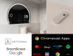 Halfcirkel Spiegel badkamer LED SMART W223 Google #2