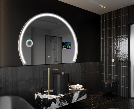 Halfcirkel Spiegel badkamer LED SMART W223 Google #8
