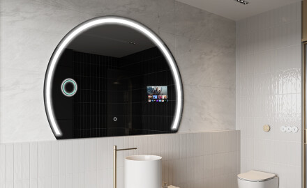 Halfcirkel Spiegel badkamer LED SMART W223 Google