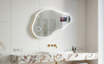 Onregelmatige Spiegel met verlichting LED SMART P222 Google