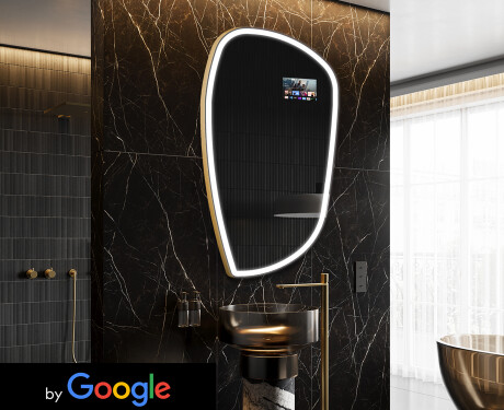 Onregelmatige Spiegel met verlichting LED SMART I222 Google