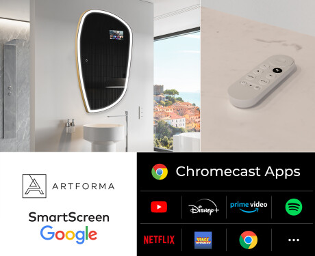 Onregelmatige Spiegel met verlichting LED SMART I222 Google #2