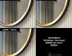 Ronde spiegel in een metalen frame met LED-verlichting #3