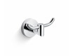 CLASSIC - Dubbele handdoekhaak / chroom