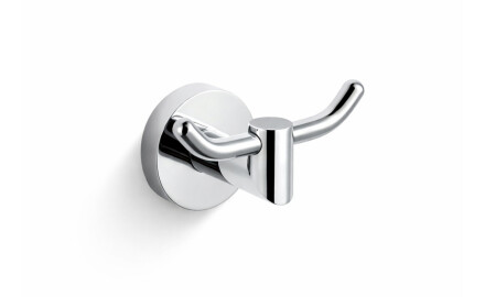 CLASSIC - Dubbele handdoekhaak / chroom