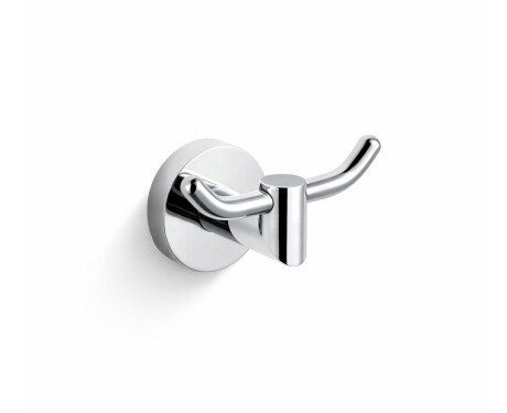 CLASSIC - Dubbele handdoekhaak / chroom
