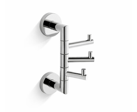 CLASSIC - Handdoekhaak / drievoudig verstelbaar / chroom