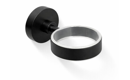 CLASSIC - Bekerhouder 80.003/003.1, zeepbakje 80.004/004.1 / matzwart / * glas apart te bestellen