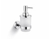 CLASSIC - Dispenser voor vloeibare zeep / mat glas / chroom