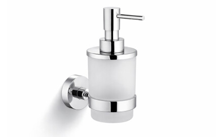 CLASSIC - Dispenser voor vloeibare zeep / mat glas / chroom